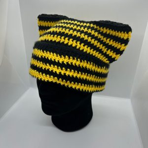 voltage black and yellow cat hat